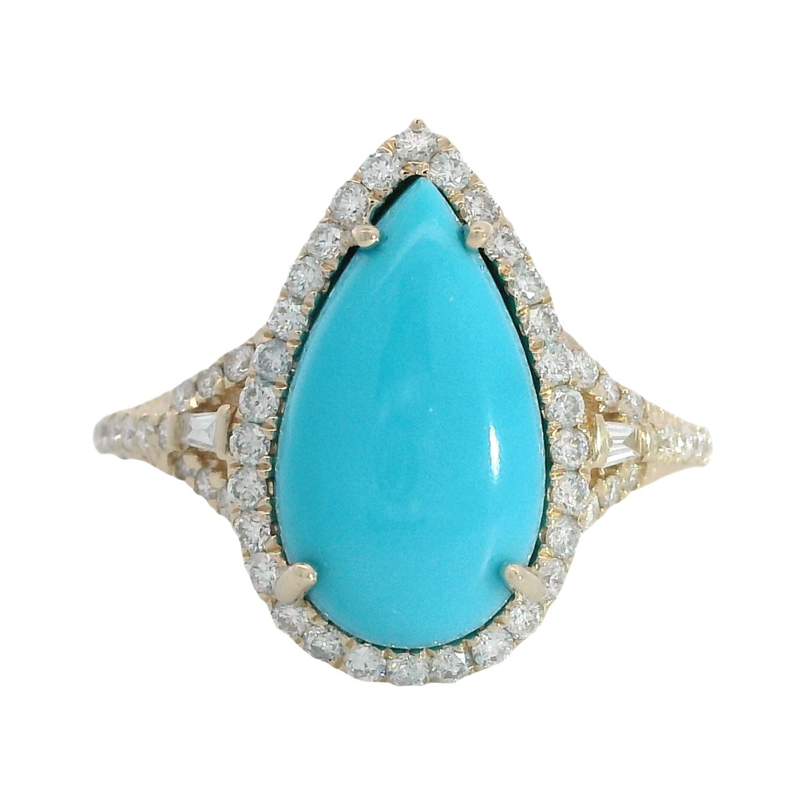 Featured image for “14k Turquoise and Diamond Ring”