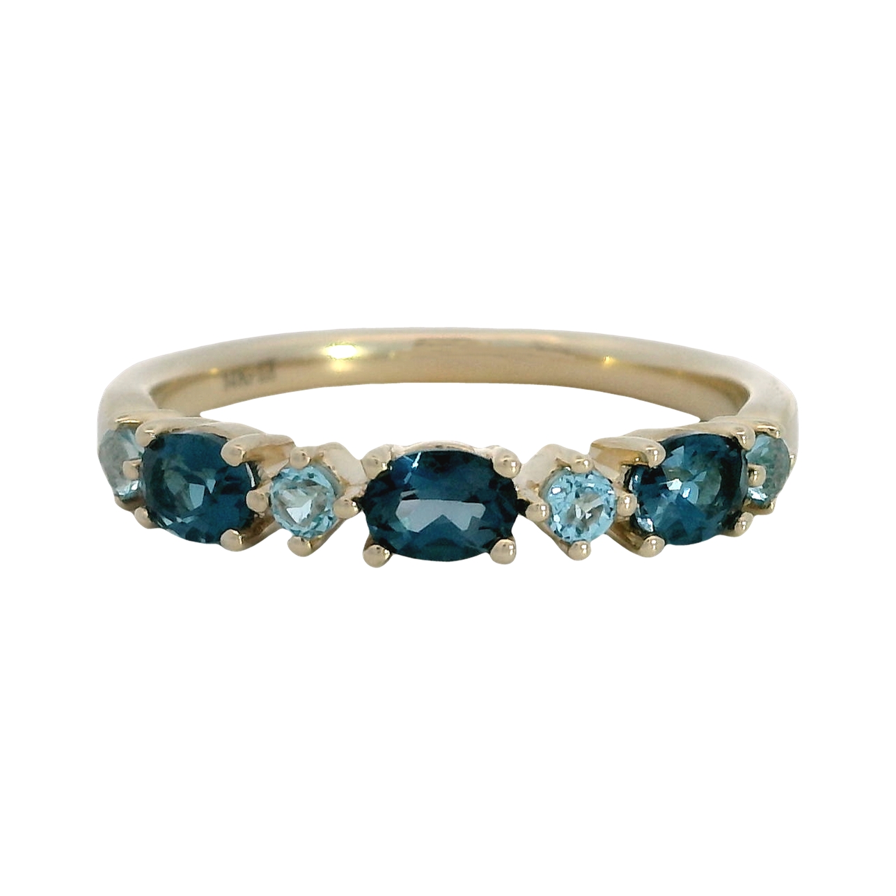 Featured image for “14K Blue Topaz Stackable Ring”