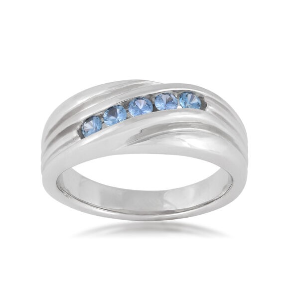 Featured image for “Men's 14K Yogo Sapphire Ring”
