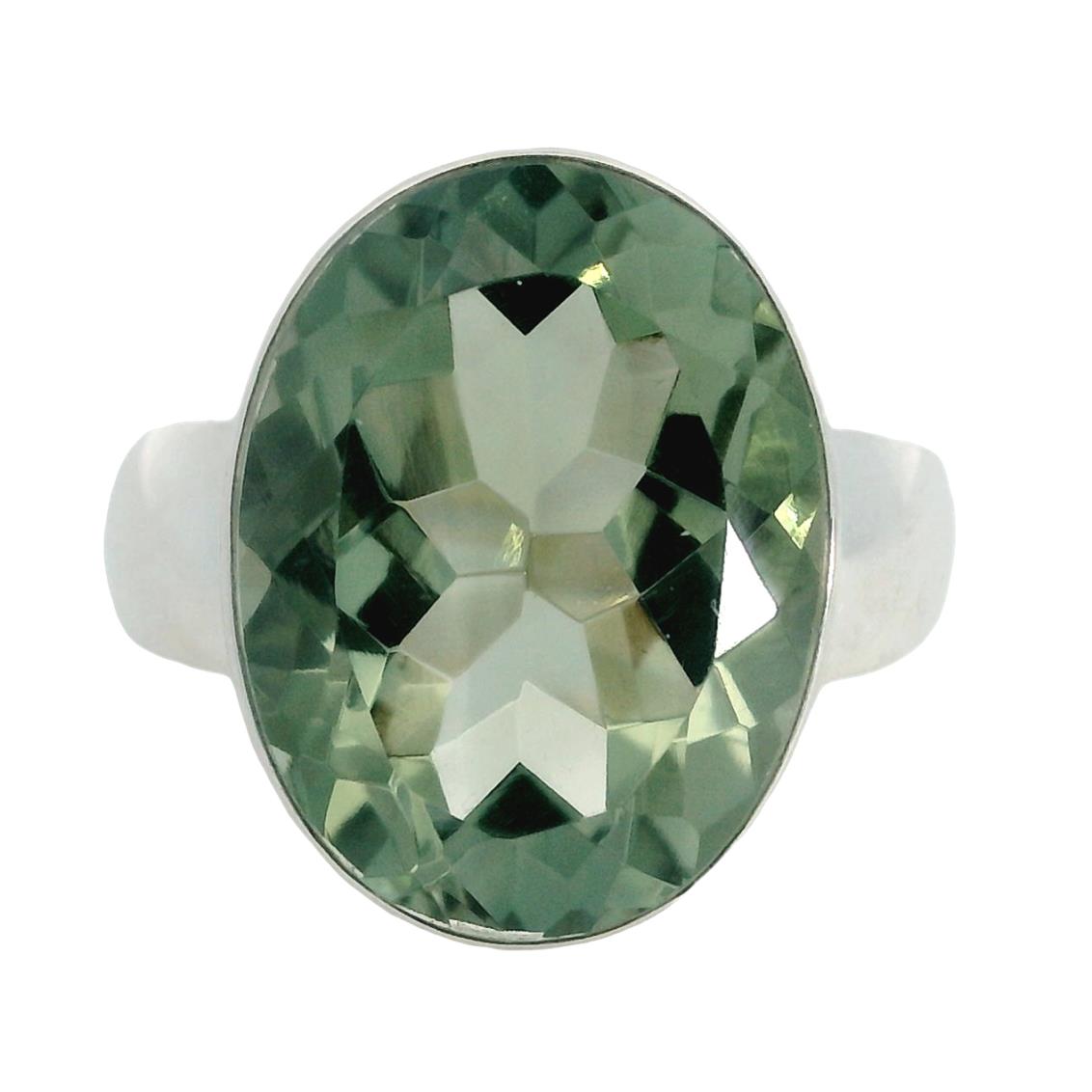 Featured image for “Sterling Silver Prasiolite Ring”