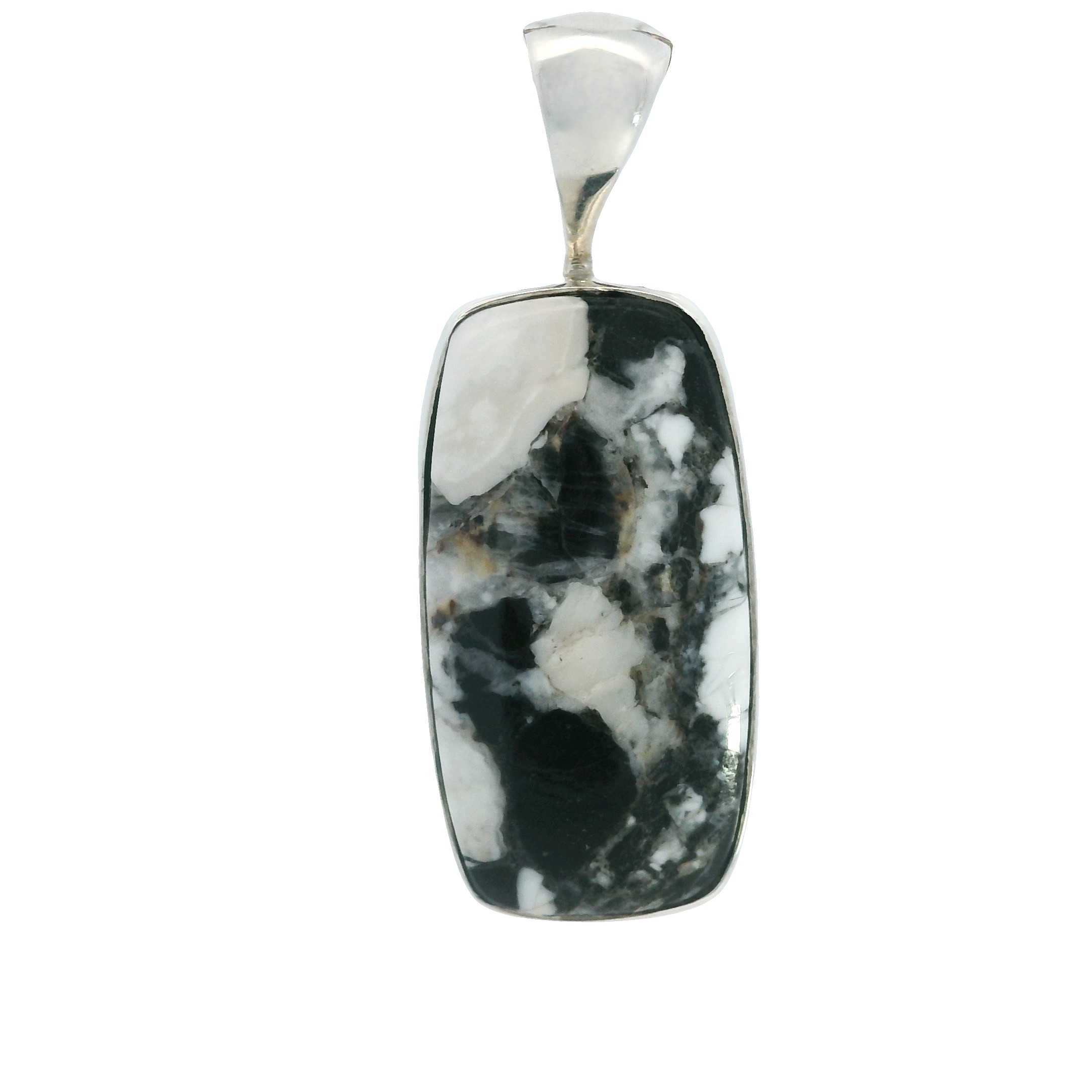 Featured image for “Sterling Silver White Buffalo Pendant”