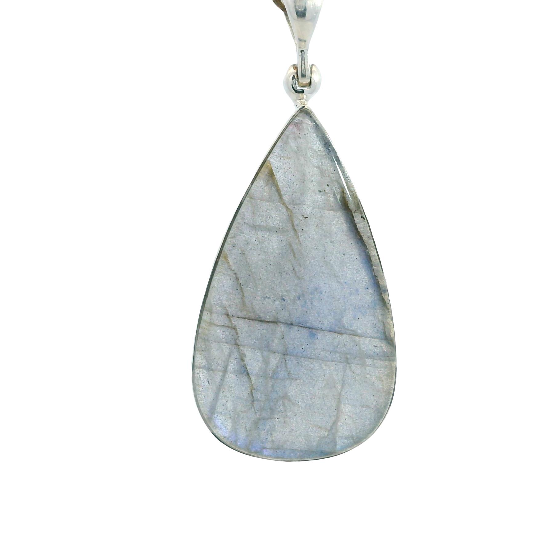 Sterling Silver and Blue Labradorite Pendent