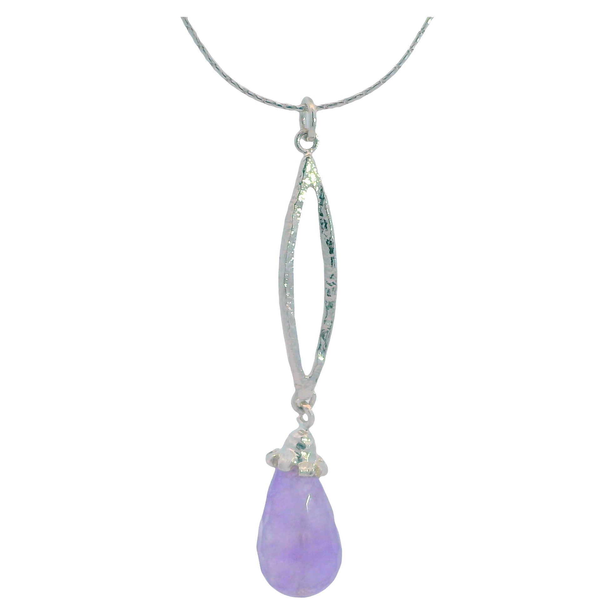 Sterling Silver and Light Amethyst Pendant