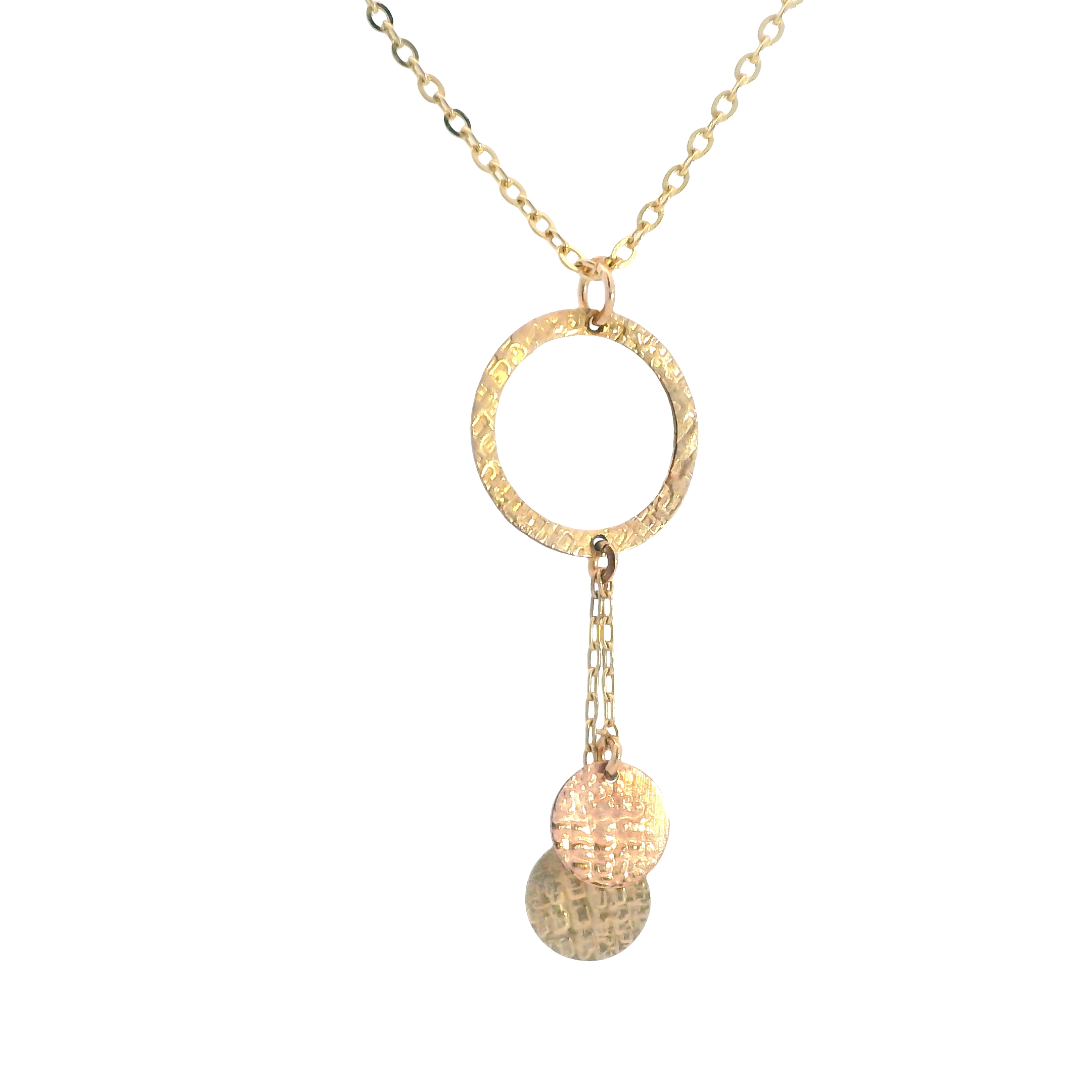Featured image for “Sterling Silver/Gold Filled Open Circle Drop Pendant”
