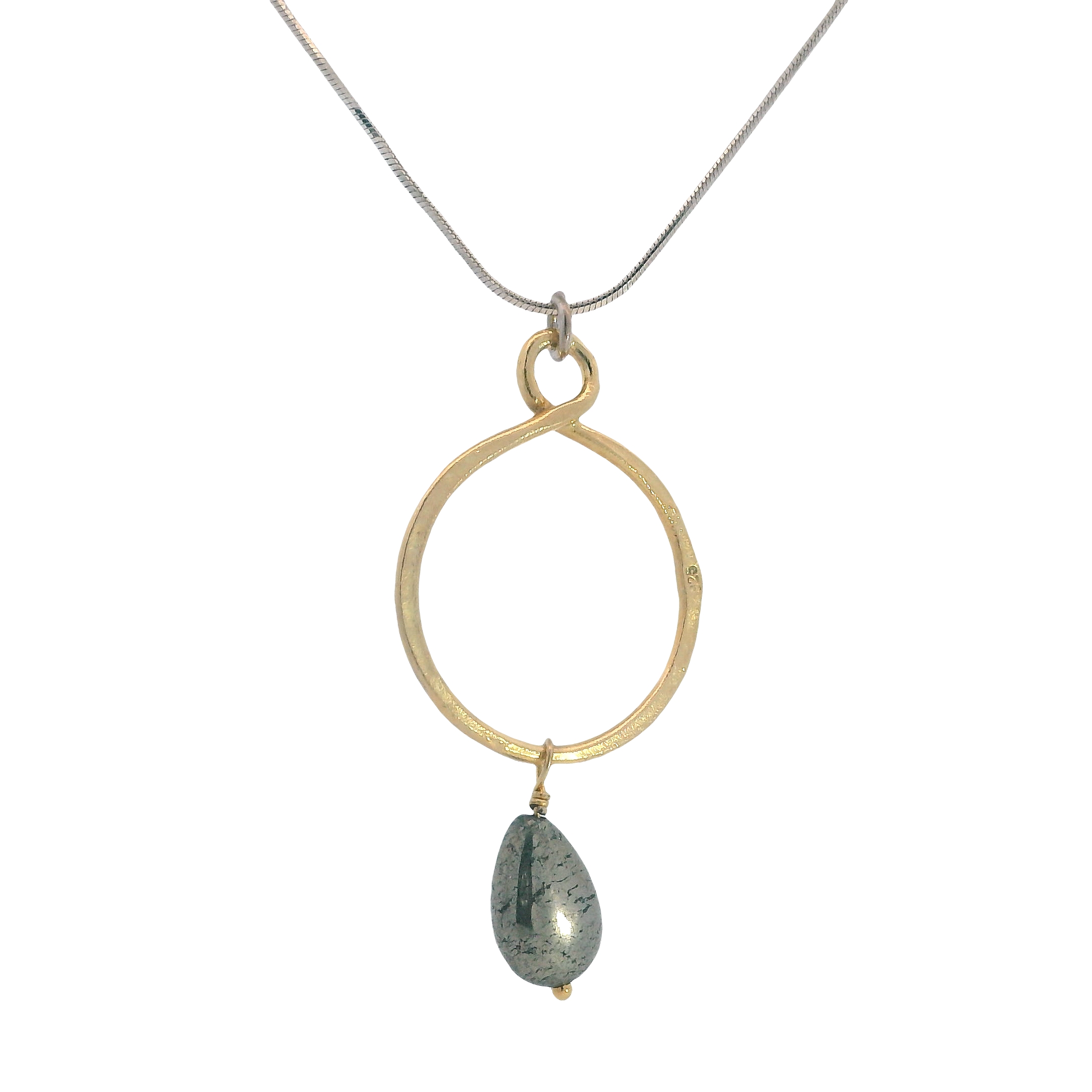 Gold Plated Hematite Pendant