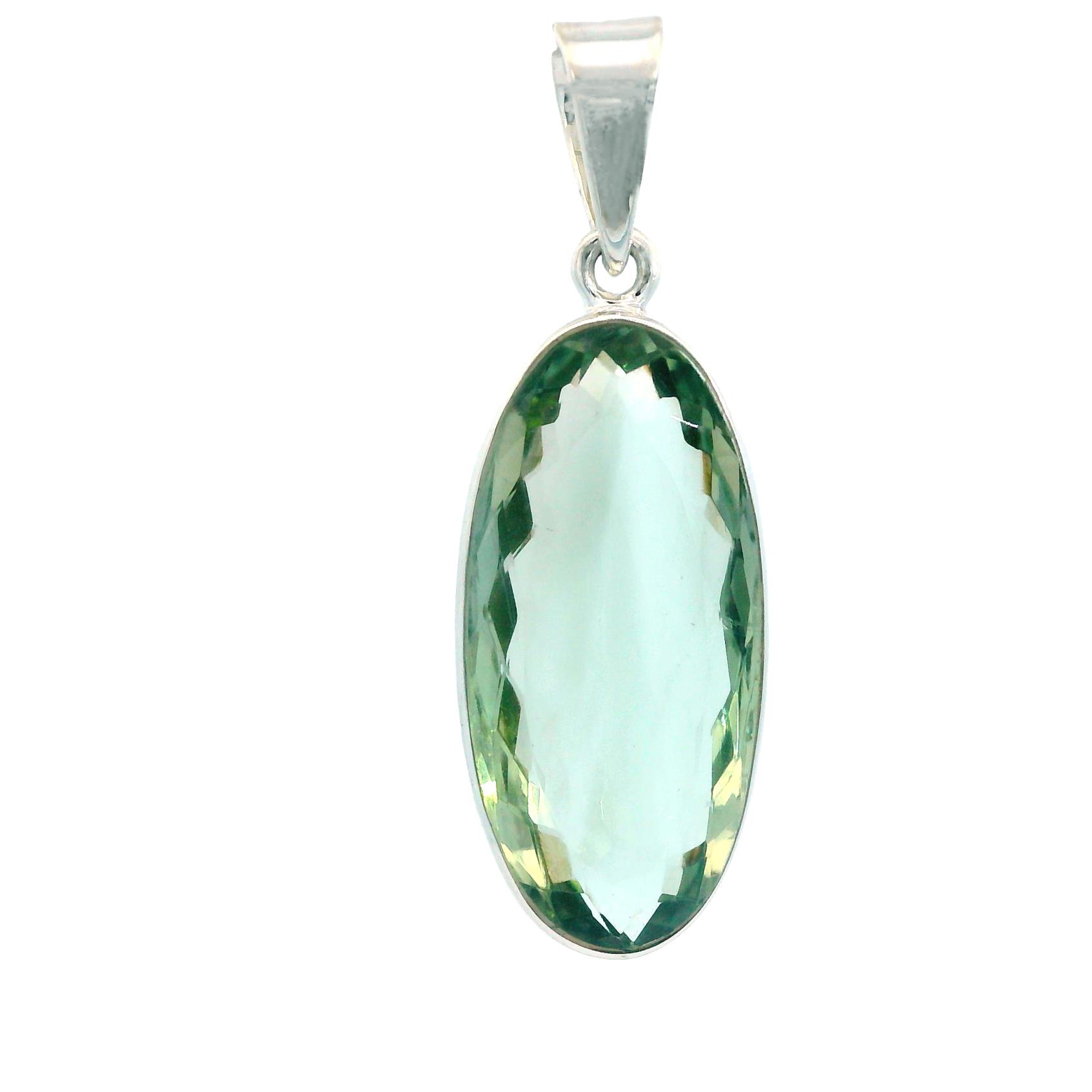 Featured image for “Sterling Silver Prasiolite Pendant”