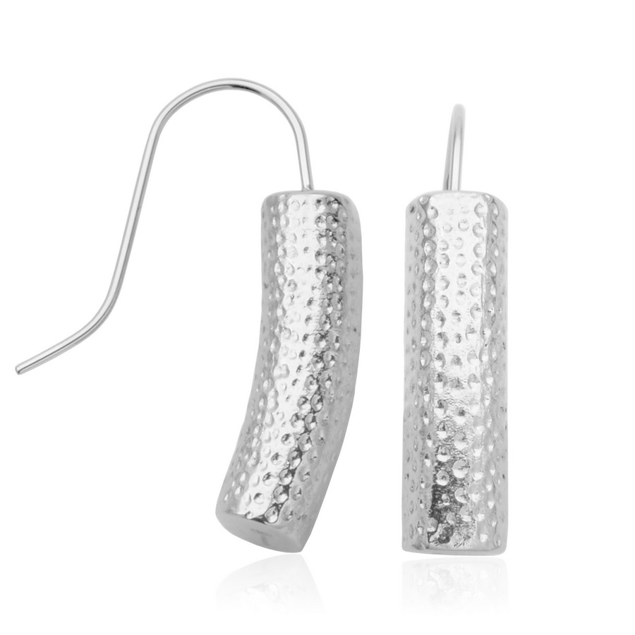 Stainless Steel Hammered Earrings