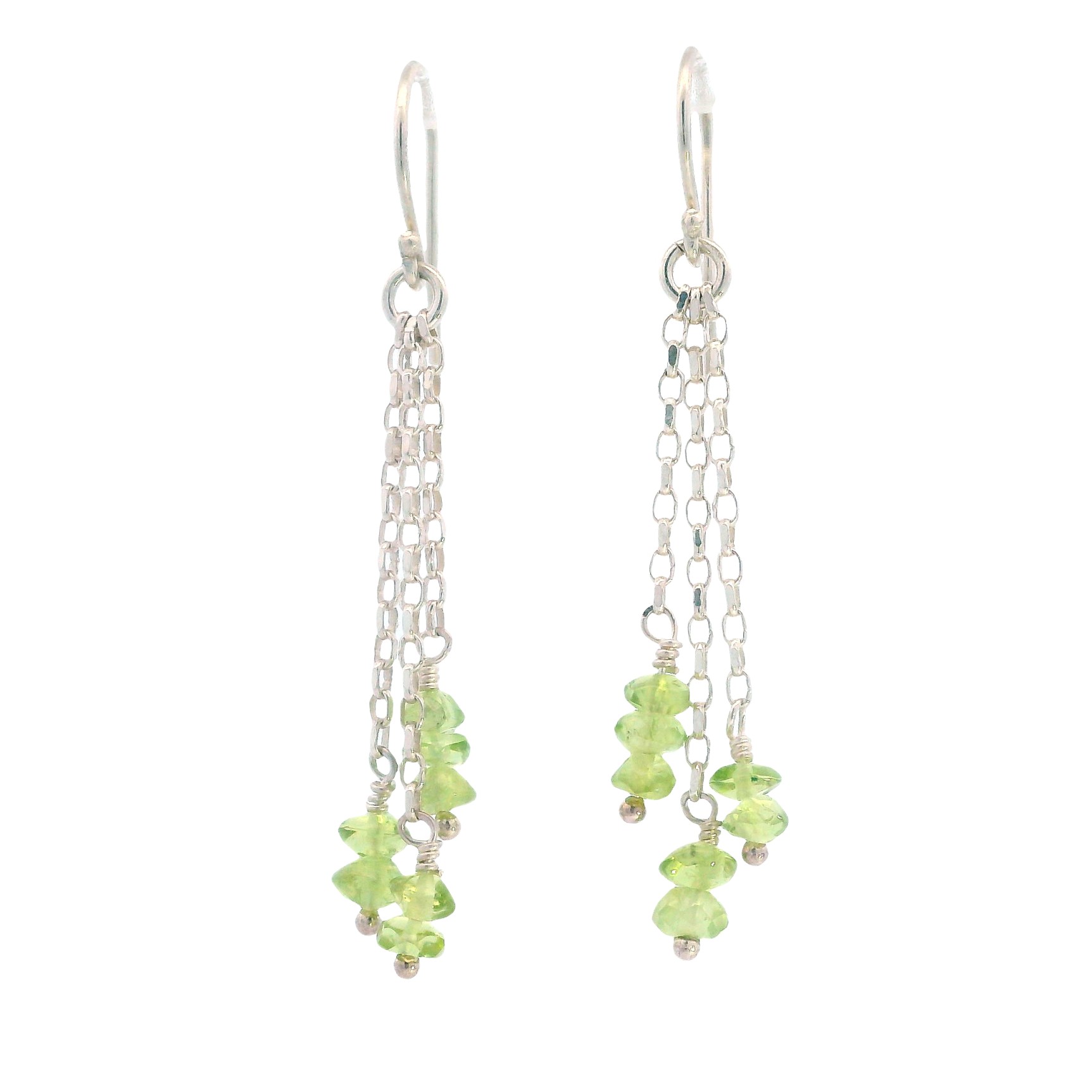 Sterling Silver Peridot Dangles