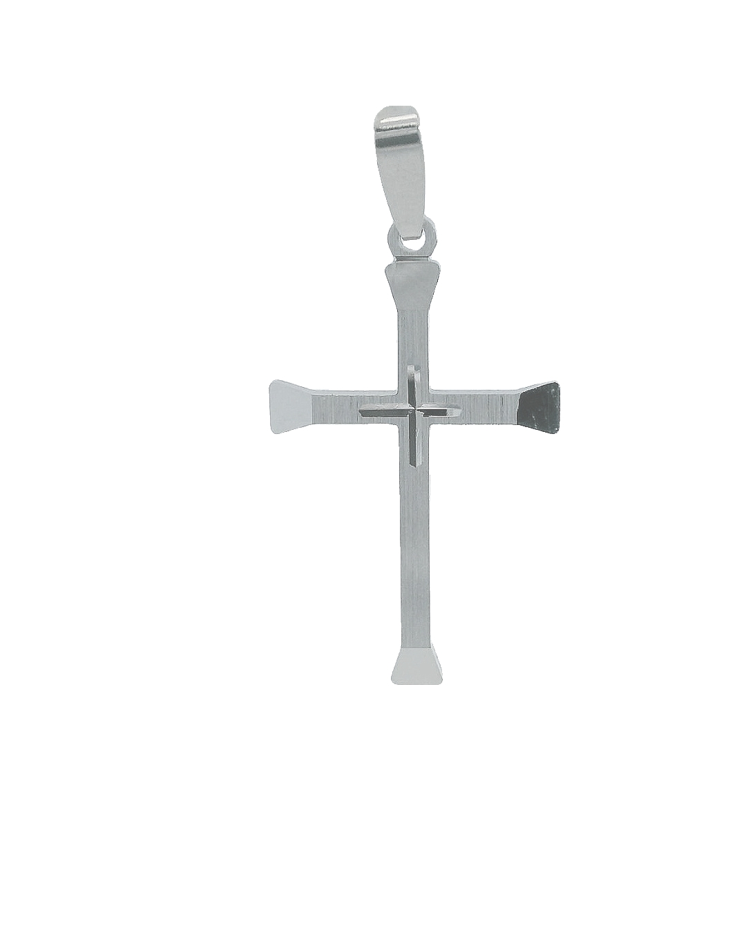 Featured image for “Sterling Silver Cross with Satin Finish”
